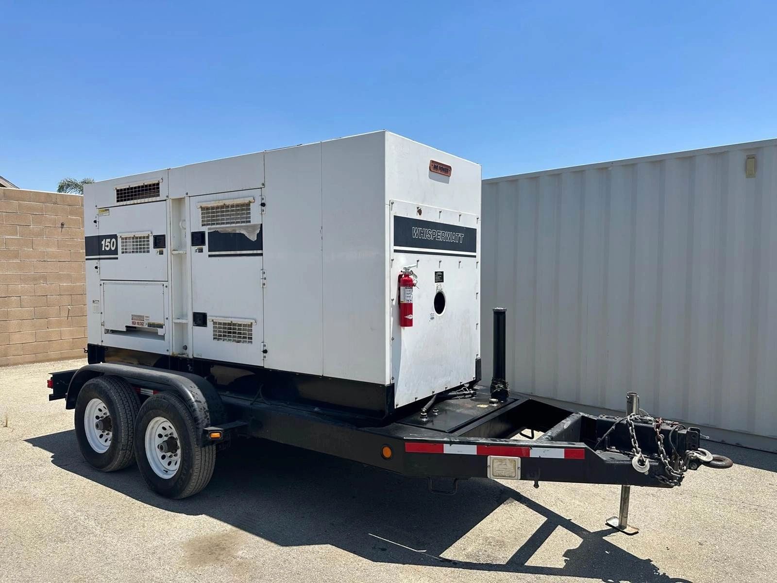 Multiquip diesel generator on trailer